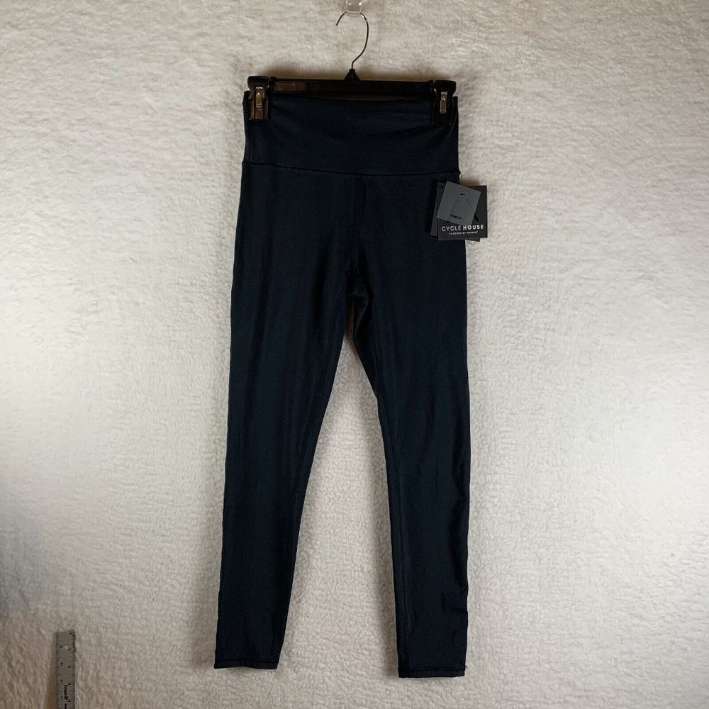 Cycle House Leggings Women's Small Black‎ Polyester Stretch Techno Lite 6953